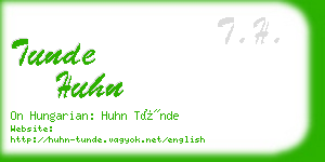 tunde huhn business card